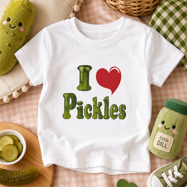 I Love Pickles Baby Bodysuit (Creator Uploaded)