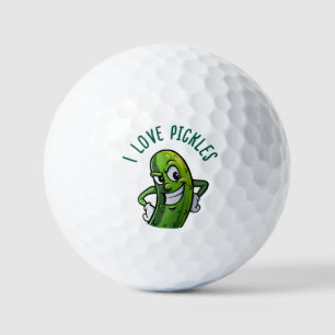 I Love Pickles Golf Balls