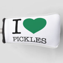 I LOVE PICKLES GOLF HEAD COVER