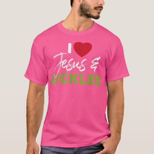 I Love Pickles & Jesus Pickle Vegetable Farming Ve T-Shirt