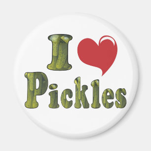 I Love Pickles Magnet
