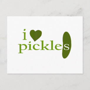 I Love Pickles Postcard