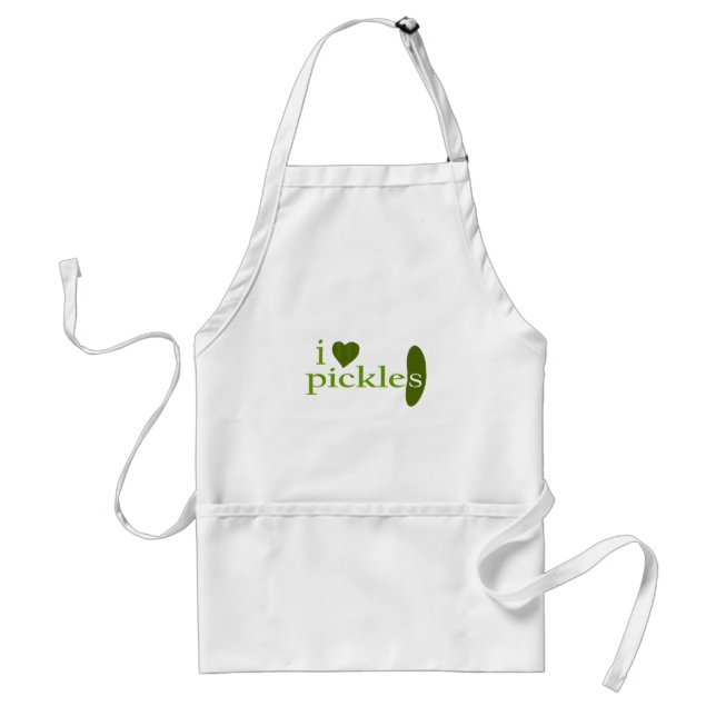 I Love Pickles Standard Apron (Front)