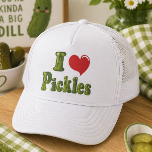 I Love Pickles Trucker Hat