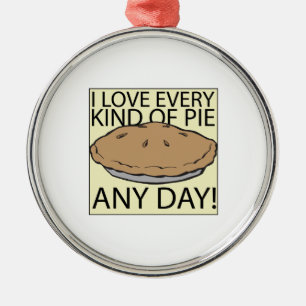 I Love Pie Metal Tree Decoration