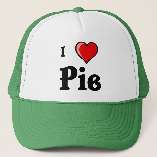 I Love Pie Trucker Hat (Front)