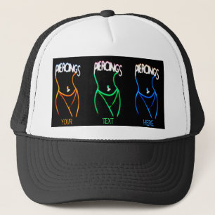 I Love Piercings - Ladies Silhouette Hat