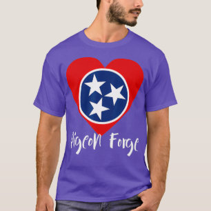 I Love Pigeon Forge Tennessee Great Smoky Heart T-Shirt