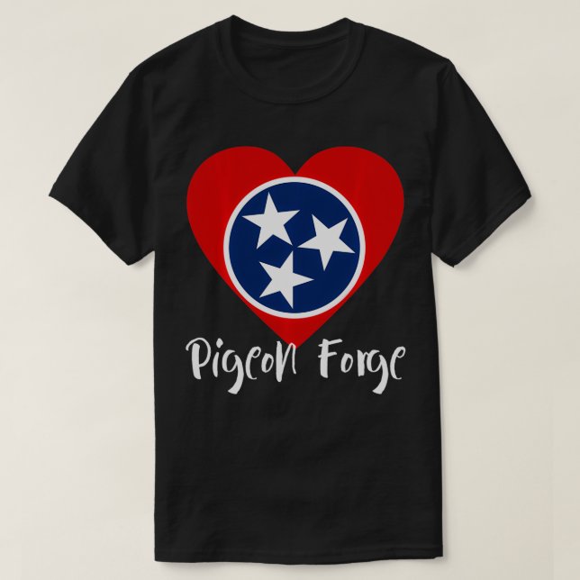 I Love Pigeon Forge, Tennessee Great Smoky Mountai T-Shirt (Design Front)