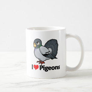 I Love Pigeons Coffee Mug