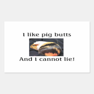 I Love Piggy Butts Sticker