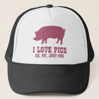 I Love Pigs Trucker Hat
