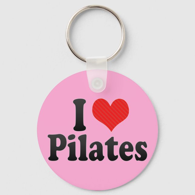 I Love Pilates Key Ring (Front)