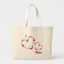 I love Pilates Large Tote Bag