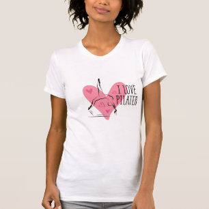 I LOVE PILATES Pilates Pose on Reformer T-Shirt