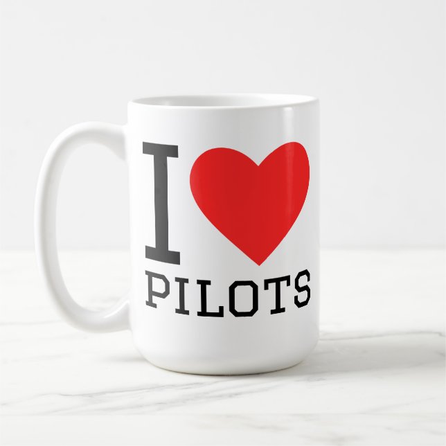 I love pilots coffee mug (Left)