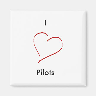I love pilots magnet