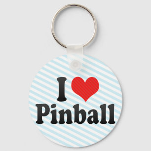 I Love Pinball Key Ring