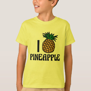 I Love Pineapple Summer Kids T-Shirt