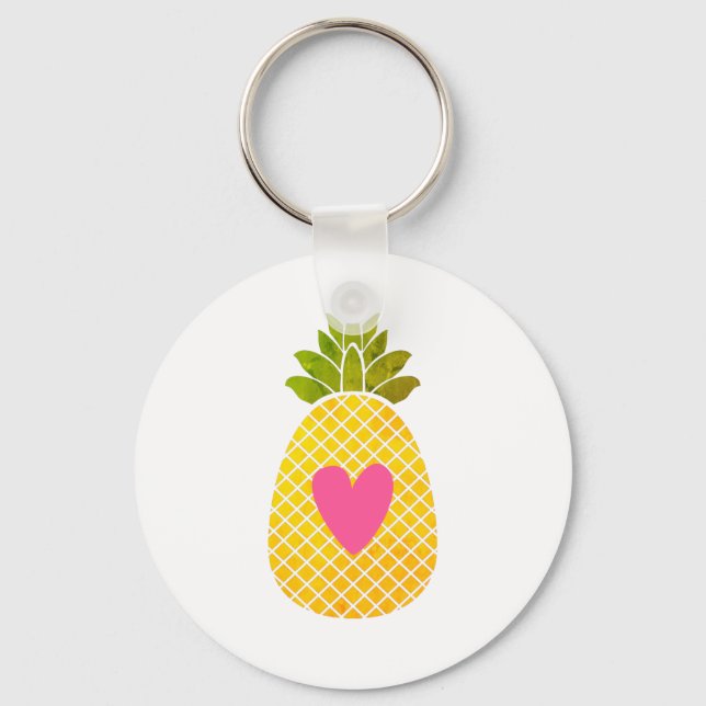 I love Pineapples Key Ring (Front)