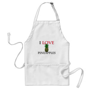 I Love Pineapples Standard Apron