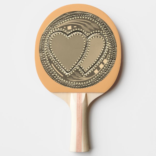I love Ping Pong with compassion Paddle (Front)