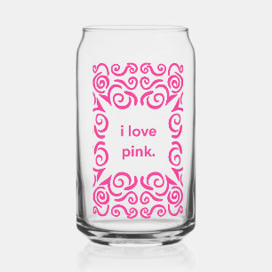 I love Pink glass