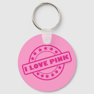 I Love Pink Key Ring