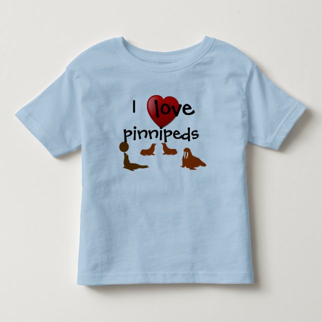 I Love Pinnipeds T-shirt (Front)