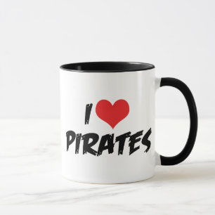 I Love Pirates Mug