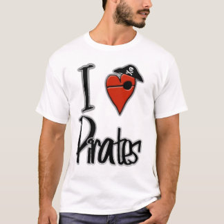 I Love Pirates T-Shirt