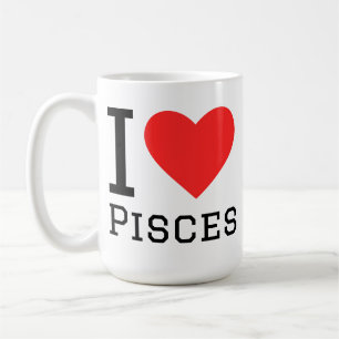 I love pisces coffee mug