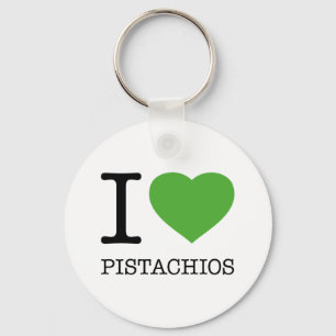 I LOVE PISTACHIOS KEY RING