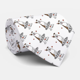 I Love Pit Bulls (lt brindle white 3) Tie