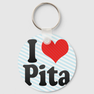 I Love Pita Key Ring