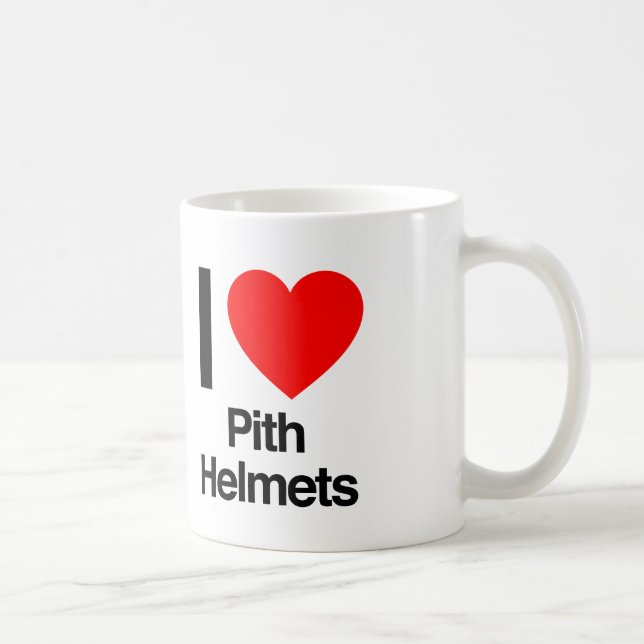 i love pith helmets coffee mug (Right)