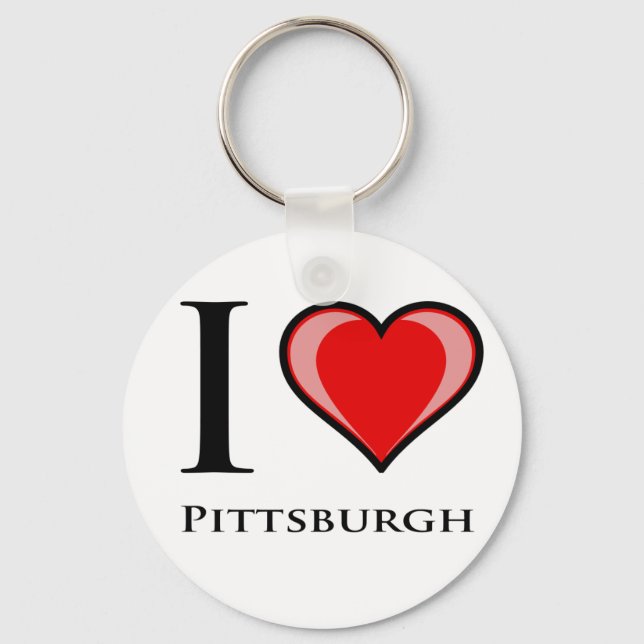 I Love Pittsburgh Key Ring (Front)