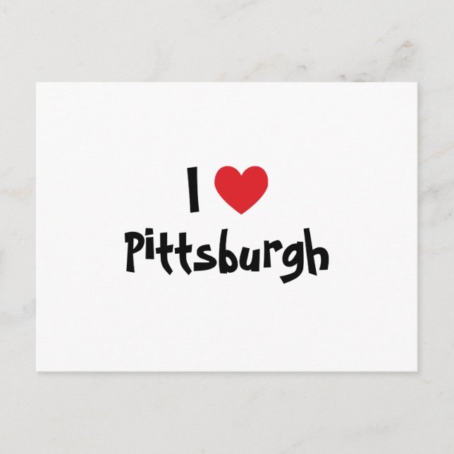 I Love Pittsburgh Postcard (Front)