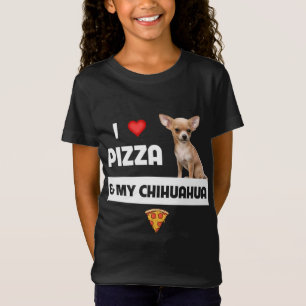I Love Pizza and My Chihuahua Dog Owner Pepperoni T-Shirt