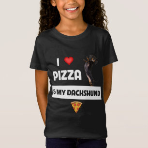 I Love Pizza and My Dachshund Dog Owner Pepperoni  T-Shirt