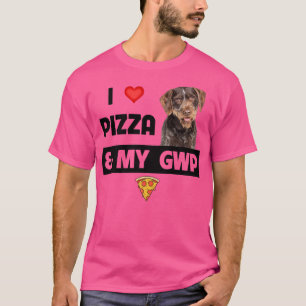 I Love Pizza And My German Wirehaired Pointer Hunt T-Shirt