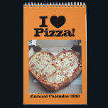 I Love Pizza Annual Calendar 2018<br><div class="desc">I Love Pizza Annual Calendar 2018</div>