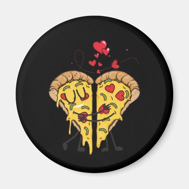 I Love Pizza Fun Fast Food Magnet (Front)