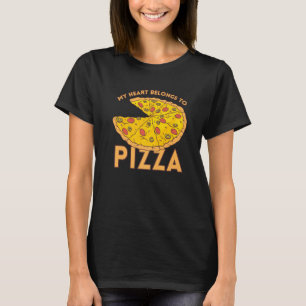 I Love Pizza Heart Valentines Day Premium_4 T-Shirt