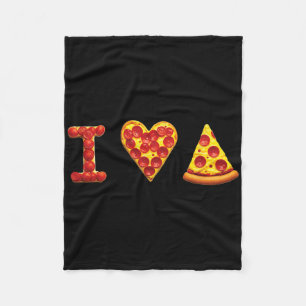 I Love Pizza Italian Food Lovers Pizza Is My Valen Fleece Blanket