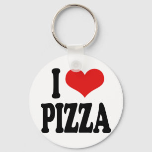 I Love Pizza Key Ring