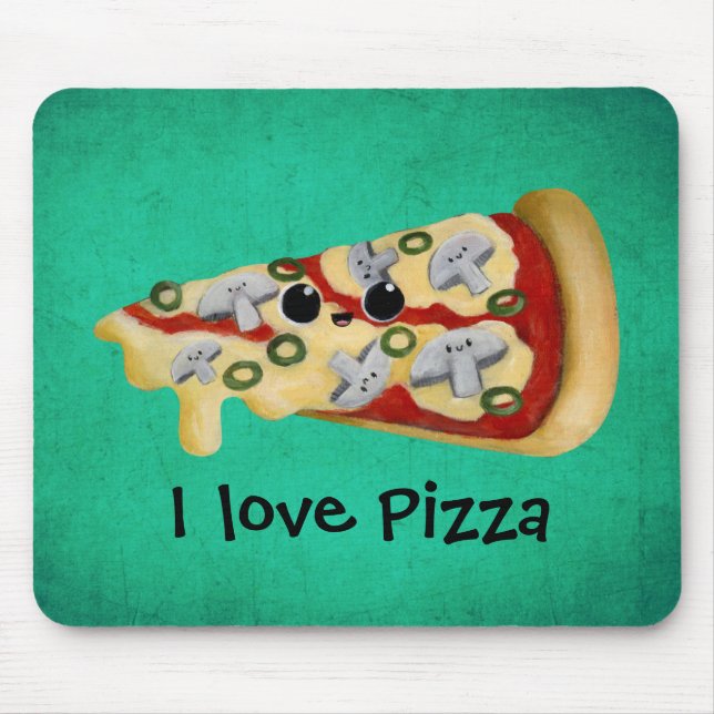 I love Pizza Mouse Mat (Front)
