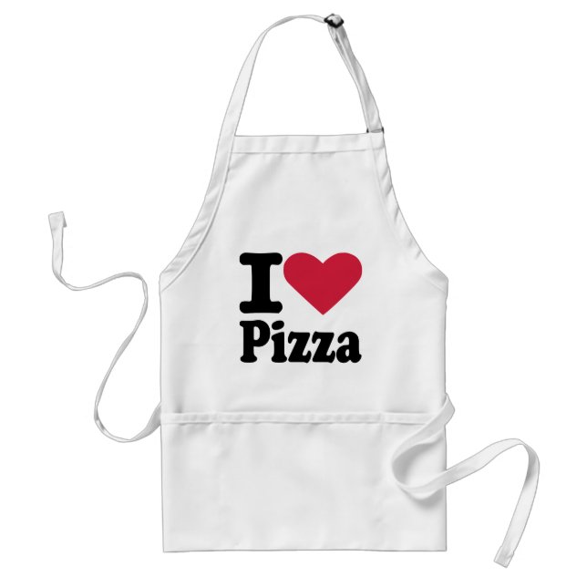 I love pizza standard apron (Front)