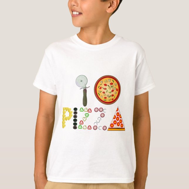 I Love Pizza T-Shirt (Front)