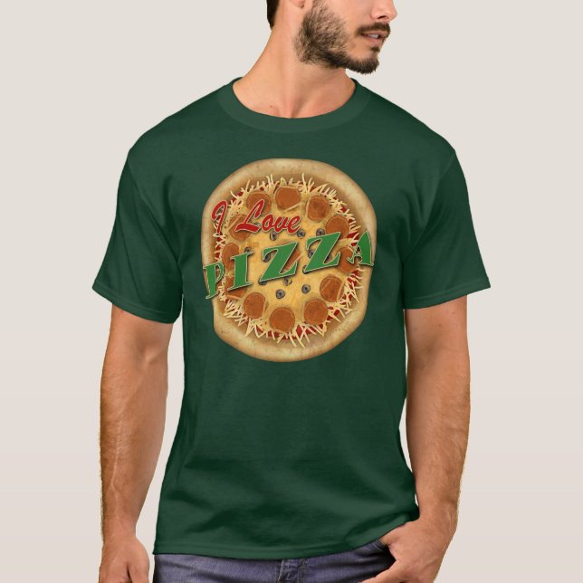 I Love Pizza T-Shirt (Front)